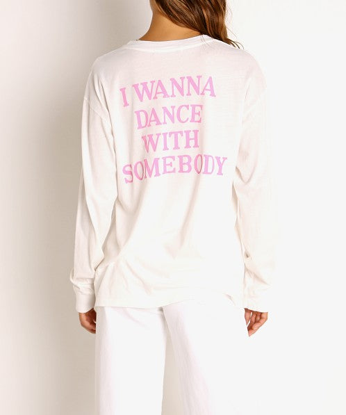Daydreamer Whitney Houston Dance With Somebody L/S T-Shirt
