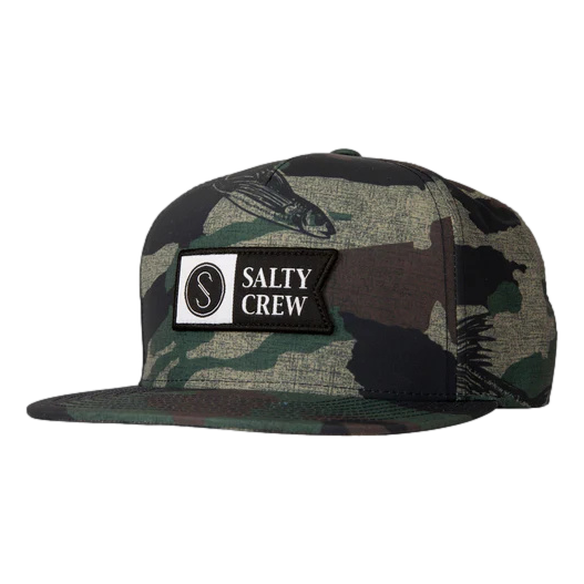 Salty Crew Alpha Tech 5 Panel Snapback Hat